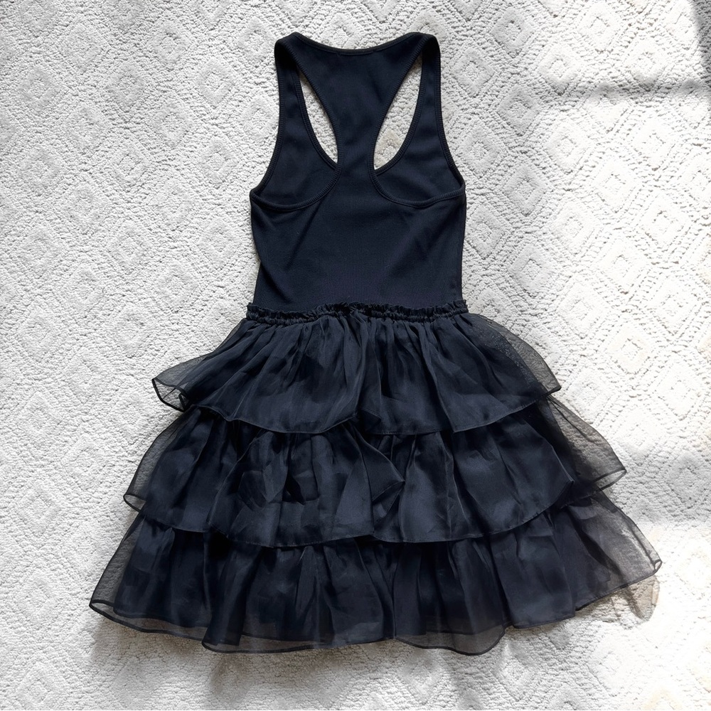 Betsey Johnson Black Tank Top Tulle Fluffy Ballerina Style Dress